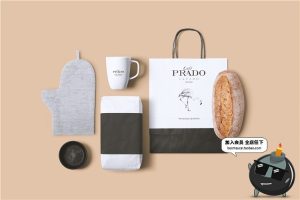 热饮咖啡厅咖啡品牌面包店烘焙品牌VI提案文创样机PSD模板PS素材-设计猿