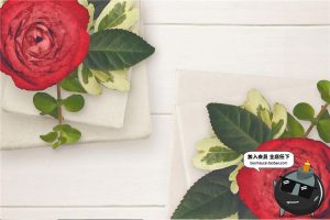 爱情情侣元素玫瑰花信封礼物场景背景摆件元素设计PSD模板PS素材-设计猿