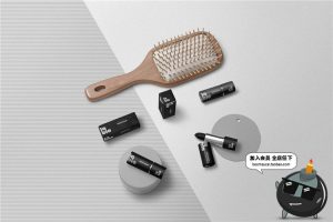 时尚哑光唇膏口红包装设计VI贴图样机效果展示PSD模板PS素材-设计猿