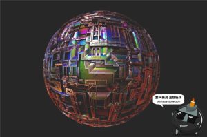 3D抽象金属电路板线路图高科技未来信息高清JPG背景纹理素材图片-设计猿