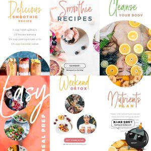 健康美食下午茶故事介绍配图图文排版海报广告PSD模板PS设计素材-设计猿