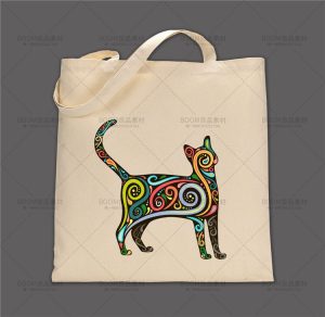 环保麻布手提袋帆布袋VI效果场景外观样机文创标志PSD贴图PS素材-设计猿