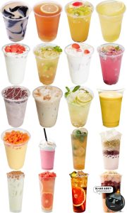 果汁奶茶水果茶奶盖夏季饮品高清海报产品图设计PNG免抠图片素材-设计猿