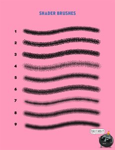 潮流复古怀旧漫画艺术颗粒感喷枪涂鸦效果手绘插画噪点AI笔刷素材-设计猿