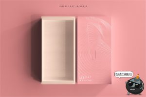 长方形天地盖木质礼盒礼品包装纸盒智能贴图样机PSD模板PS素材-设计猿