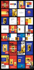 热情洋溢活力四射年轻创意宣传海报图文排版海报PSD模板PS素材-设计猿