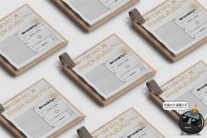 方形菜单记事本餐厅餐饮手掌记单本企业VI品牌PSD模板样机PS素材-设计猿