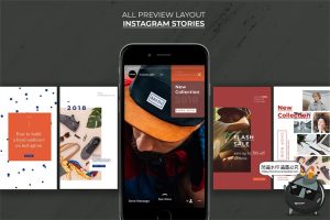 美式时尚潮流海报框架品牌宣传广告图文照片排版PSD模板PS素材-设计猿