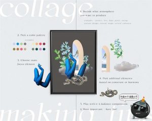 超现实梦幻拼贴手帐剪贴画动物鸟类建筑花朵景观物件PNG免抠素材-设计猿