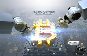 未来大数据智能机械臂自动化机器人生产科技主视觉PSD海报素材-设计猿