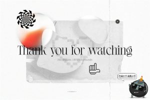 复古未来派欧普艺术抽象元素几何形状渐变纹理AI矢量PSD模板素材-设计猿