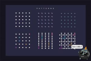 未来派复古赛博朋克基础元素全息渐变形状AI矢量PNG免抠设计素材-设计猿