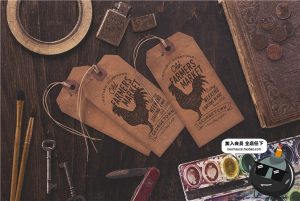 时光怀旧古董场景古老工作桌面物品焦点图元素PSD模板PS设计素材-设计猿