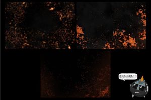 火焰火花火光燃烧火海效果黑底高清JPG图片后期合成叠加PS素材-设计猿