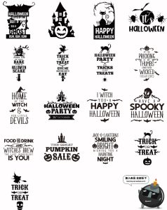 88个万圣节恐怖鬼屋南瓜头卡通元素打印AI矢量PNG免扣印刷素材-设计猿