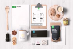 咖啡包装品牌形象统一文创vi效果展示智能贴图样机PSD模板PS素材-设计猿