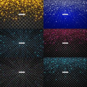 射线光效线条特效五彩闪烁发光彩条粒子装饰AI矢量背景设计素材-设计猿