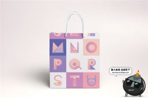 创意几何图形抽象组合英文渐变粉字母图案PNG免抠AI矢量设计素材-设计猿