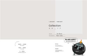 文艺范欧美简洁小清新风格杂志画册内页排版海报PSD模版设计素材-设计猿