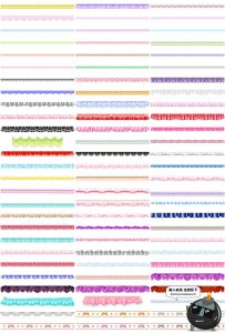 卡通蕾丝花边分割线图片美化照片装饰PNG免抠透明图片设计PS素材-设计猿