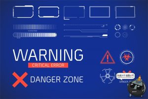 赛博朋克未来科技感HUD信息等待图标图形边框形状图案AI矢量素材-设计猿