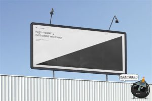 户外广告牌招牌宣传栏墙壁街头灯箱大屏壁画广告样机PSD模板素材-设计猿