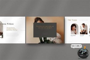 时尚简约品牌手册画册排版宣传册杂志模板AI矢量CMYK可印刷素材-设计猿