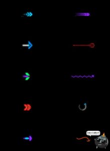 未来科幻赛博朋克导视指示牌箭头图标霓虹风PSD模板源文件PS素材-设计猿