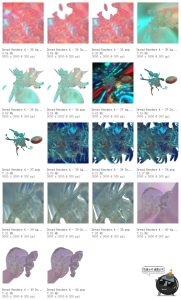 酸性液态抽象艺术炫彩迷幻复古晶体玻璃透明水晶液体背景PNG素材-设计猿