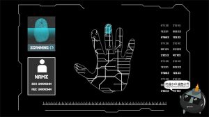 科幻未来赛博朋克HUD屏幕仪表盘数据图表分析UI界面PSD模板PS素材-设计猿