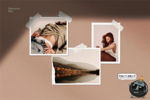 复古做旧美纹纸胶带标签贴纸褶皱拼贴装饰元素PNG免抠图片素材-设计猿