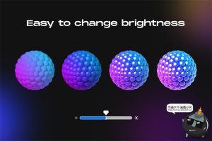 三维创意流行时尚抽象3D立体几何图形装饰元素改色PSD模板PS素材-设计猿