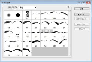 面容眉毛画眉眉形笔刷PS化妆后期合成笔触设计brush素材-设计猿