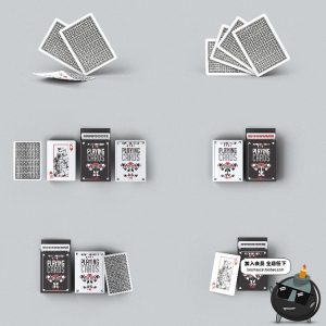 纸牌桥牌扑克品牌VI设计LOGO样机提案展示模型模版PSD设计ps素材-设计猿