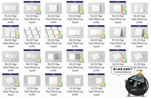 盒装光盘光碟CD碟片包装设计VI文创样机展示PSD模板设计PS素材-设计猿