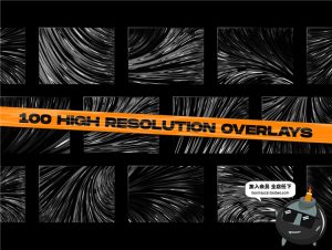 100个抽象潮流炫酷故障形状几何图标图案PSD/PNG/AI矢量设计素材-设计猿