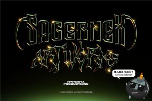 潮流金属镀铬光泽效果电镀渐变3D立体文字效果PSD图层样式PS素材-设计猿