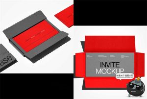 信封名片文具拉链包装牛皮纸纸盒品牌提案VI应用贴图样机PSD素材-设计猿