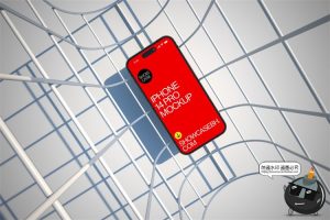 极简工业风名片A4单页封面ui界面作品效果图展示PSD模板样机素材-设计猿