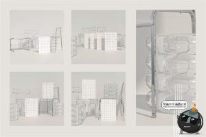 潮流潮牌时尚透明有机玻璃海报画框挂画作品展示样机PSD模板素材-设计猿