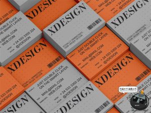 工业风极简艺术商务名片纸片卡片品牌广告贴图样机PSD模板PS素材-设计猿