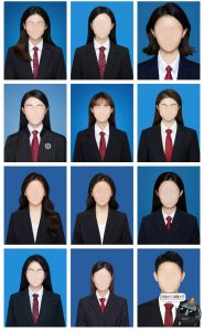 证件照男女西装红领带职业装正式装上衣衣服发型形象照PSD模板免抠素材-设计猿