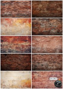 4K高清做旧砖墙文化砖块红砖墙壁背景底纹后期合成JPG图片素材-设计猿