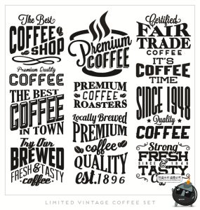 咖啡logo图标奶茶coffee店铺饮品简约线条手绘品牌标志AI矢量素材-设计猿