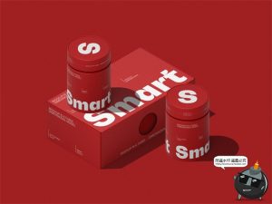 圆形卷筒纸管文创礼盒零食产品礼品茶叶包装盒PSD样机展示PS素材-设计猿