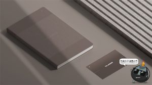 商务品牌VI提案办公文具A4纸名片笔记簿展示贴图PSD模板样机素材-设计猿