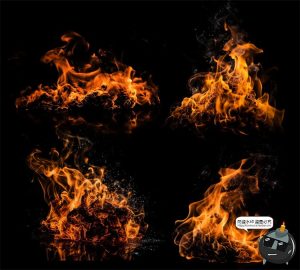 火焰燃烧火花燃烧篝火火堆火苗效果后期装饰元素PSD模板分层素材-设计猿