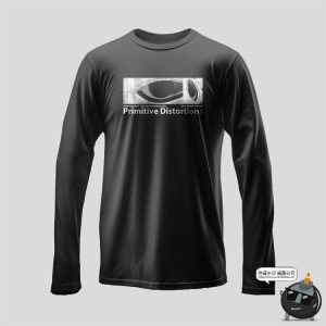 长袖圆领运动T恤衫上衣修身logo图案印花贴图样机PSD模板PS素材-设计猿