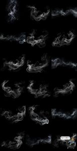 高清抽象艺术黑白单色烟雾云雾烟尘雾气背景底纹JPG图片后期素材-设计猿