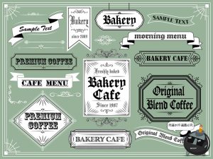 美式欧式复古哥特风格标题边框插画PNG免抠手账美工AI矢量素材图-设计猿